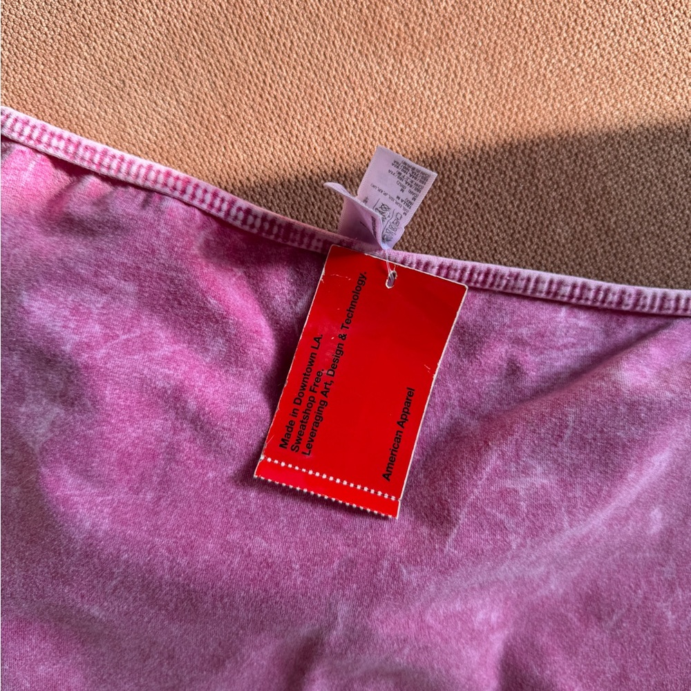 *New Old Stock* American Apparel Pink Mineral Wash Bodysuit